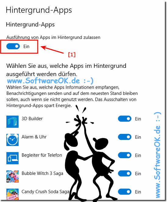 Alle Hintergrund-Apps unter Windows 10 deaktivieren!