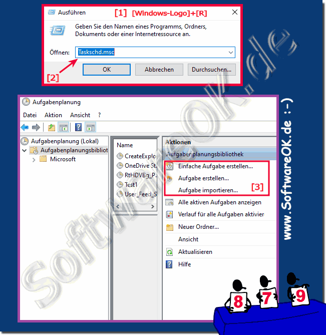 Die Aufgabenplanung in Windows 10 finden!