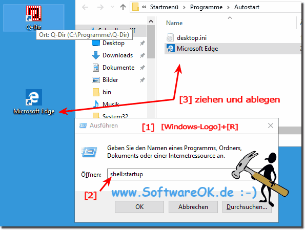 Edge-Browser in Windows-10 Autostart!