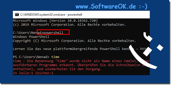 PowerShell in der Eingabeaufforderung nutzen!