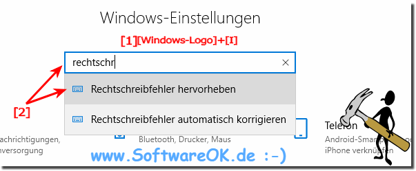 Rechtschreibprüfung Windows 10!
