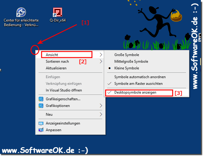 Desktopsymbole sind nicht verschwunden unter Windows 10!