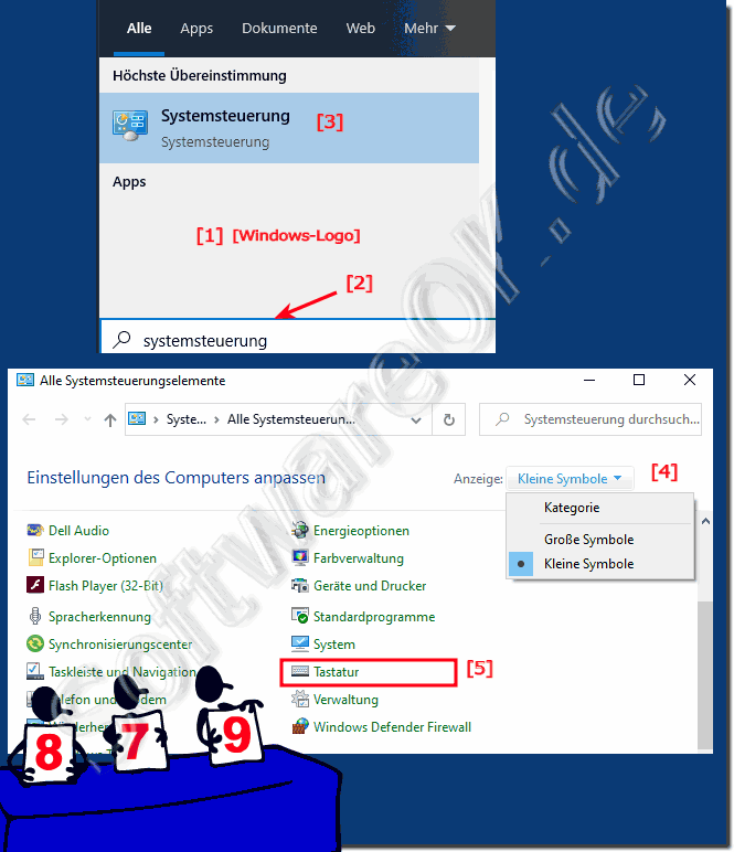 Keyboard Einstellungen Windows 10!