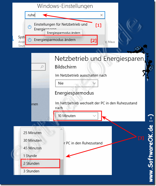 Windows 10 geht zu frh in den Ruhezustand!