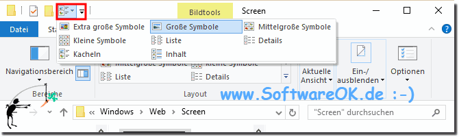 Ansicht im Datei Explorer ndern Windows-10!