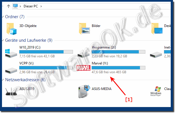 Eigenes Laufwerks-Symbol im Datei Explorer unter Windows-10!