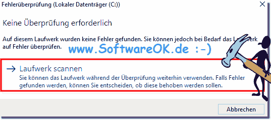 Laufwerk Scannen Windows-10! 