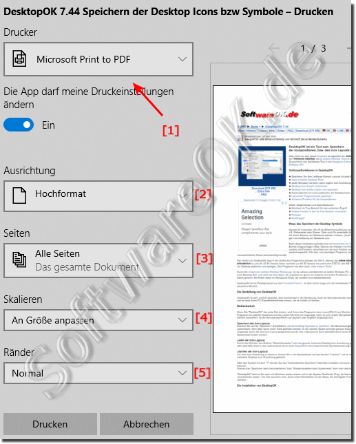 Eine Webseite als PDF als PDF Speichern!