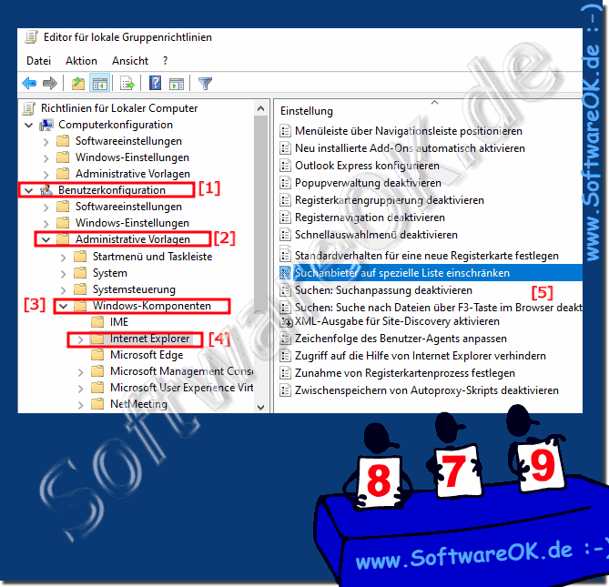 Standardsuchmaschine festlegen und das ndern verhindern auf Windows 10!