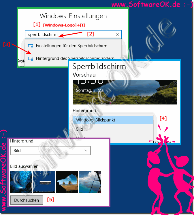 Sperrbildschirm eigenes Bild verwenden auf Windows 10!