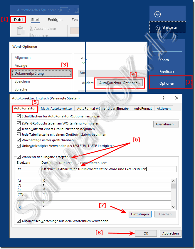 Kleine Textbausteine anlegen fr MS Word und Excel!