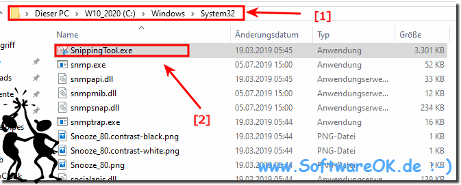 Snipping Tool unter Windows 10 finden!