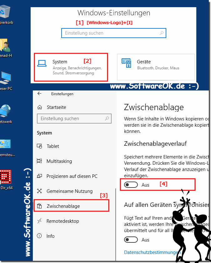 So deaktivieren Sie den Verlauf der Zwischenablage in Windows 10!