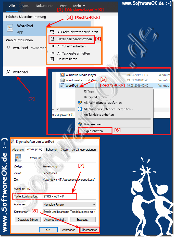 WordPad Tastenkrzel fr Windows erstellen!