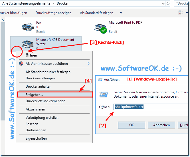 Drucker Freigeben unter Windows 10!