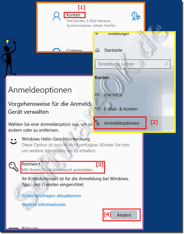 Neues Kennwort Setzen Unter Windows 10!