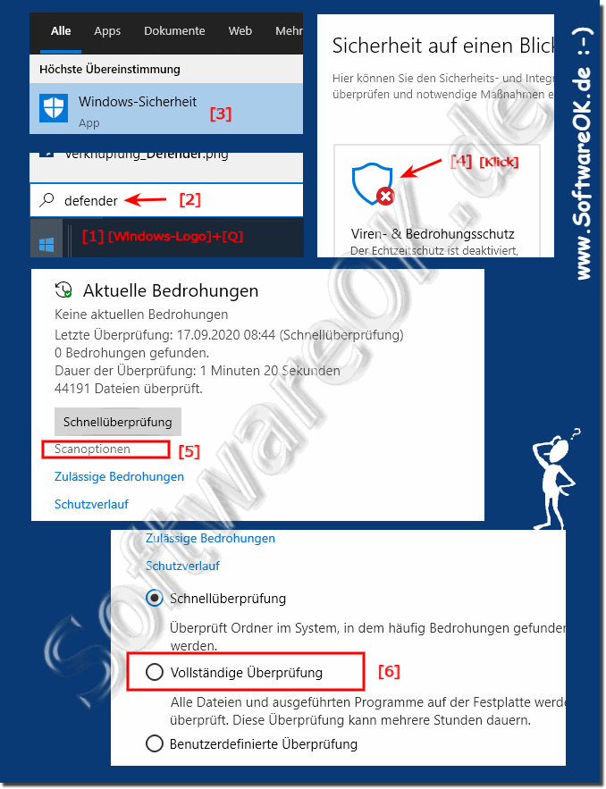 Vollstndigen System-Scan durchfhren unter MS Windows 10!