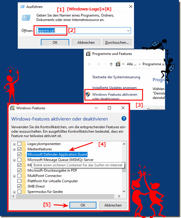 Windows Defender Application Guard aktivieren!
