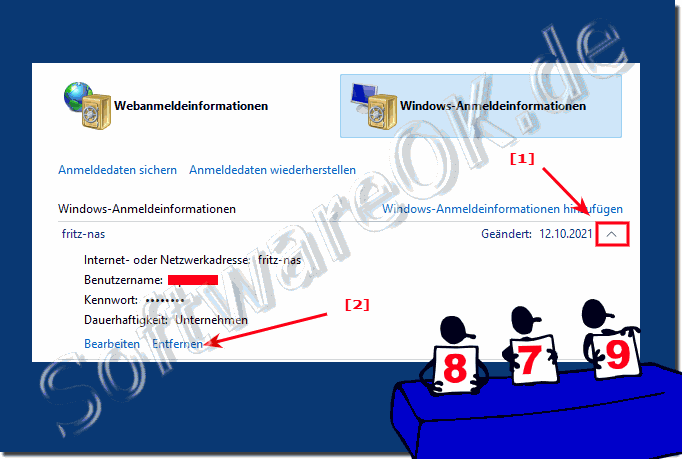 Die Anmeldeinformationen unter Windows Lschen!