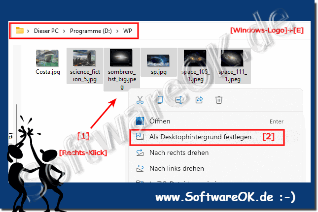 Eigenes Bild als Hintergrund verwenden bei Windows 11 und 10!