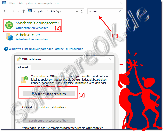 Offline Dateien unter Windows 10 Aktivieren!
