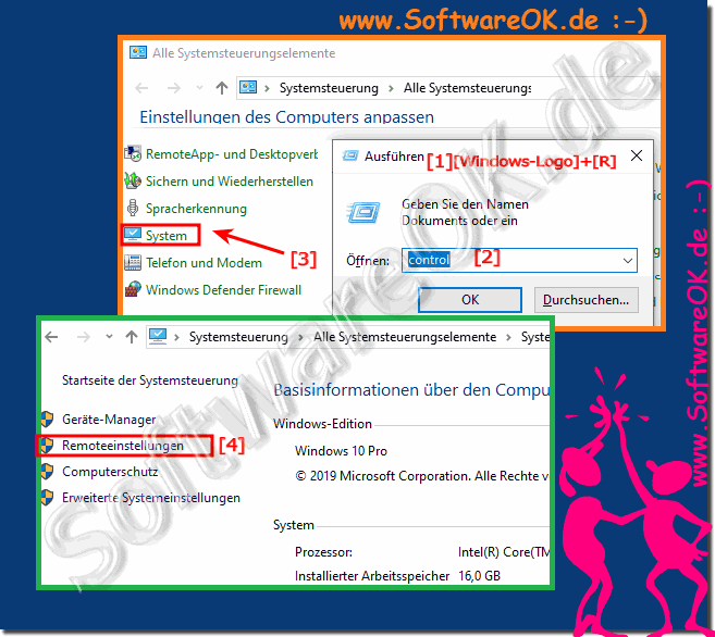 Windows 10 Remoteeinstellungen klassisch ffnen!