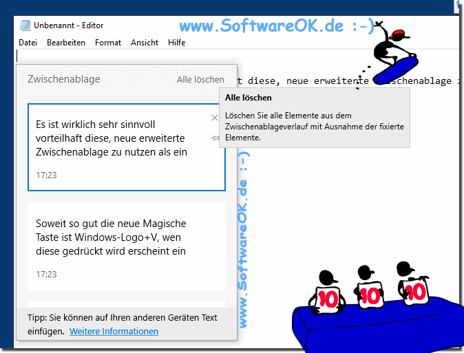 Windows 10 Zwischenablage Verlauf!