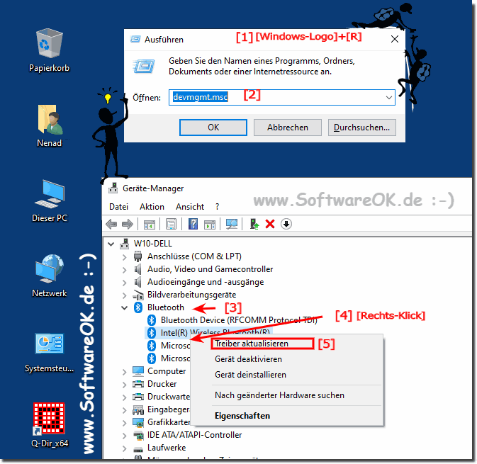 Windows 10 Bluetooth im Gertemanager und Treiber aktualisieren!