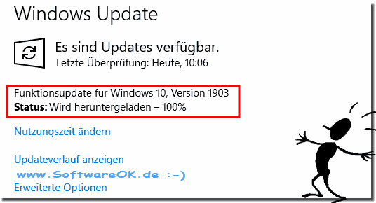 Windows 10: Wird heruntergeladen hängt bei 100 Prozent!