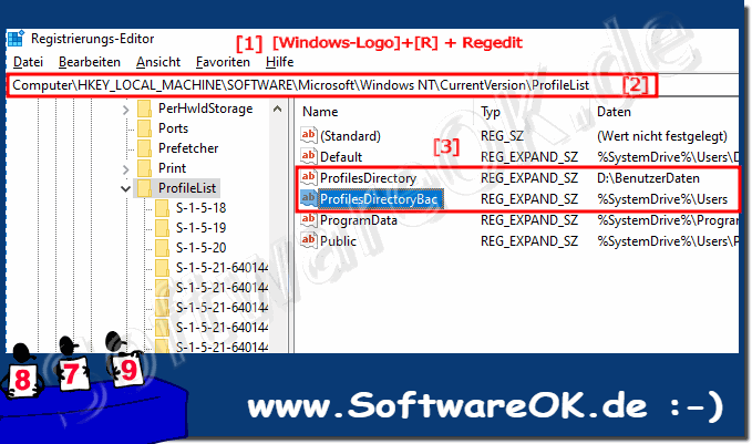 Konto-Namen auf Windows-10 und der Eigene-Dateien-Pfad!
