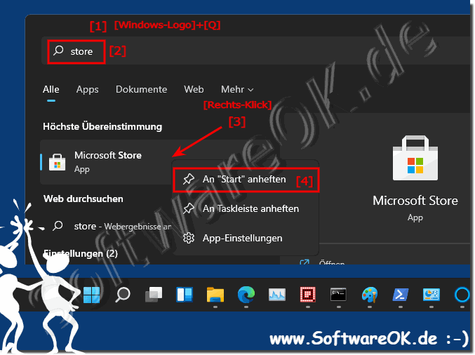 Microsoft Store in Windows 11 Starten!