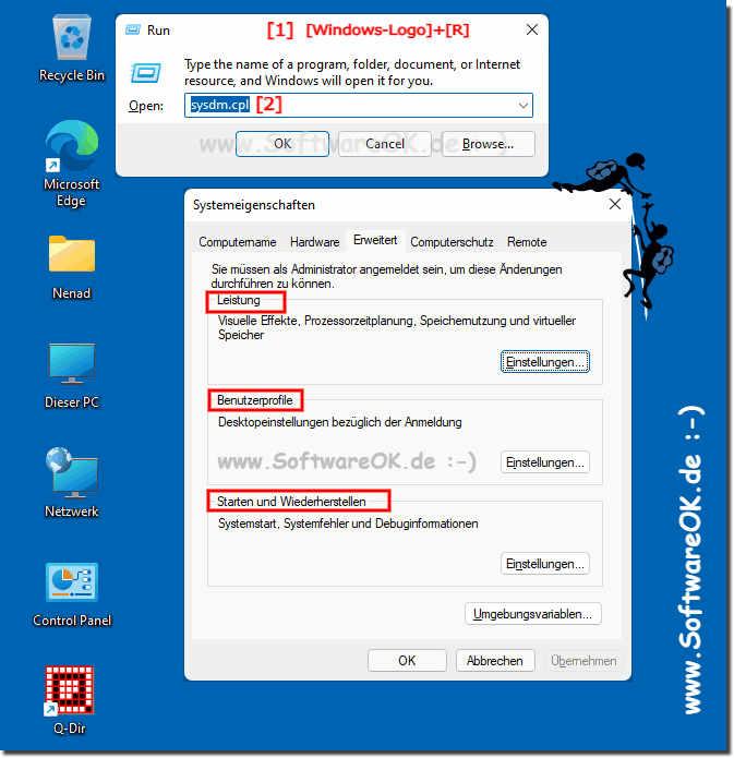 Windows 11 die Erweiterten Einstellungen!