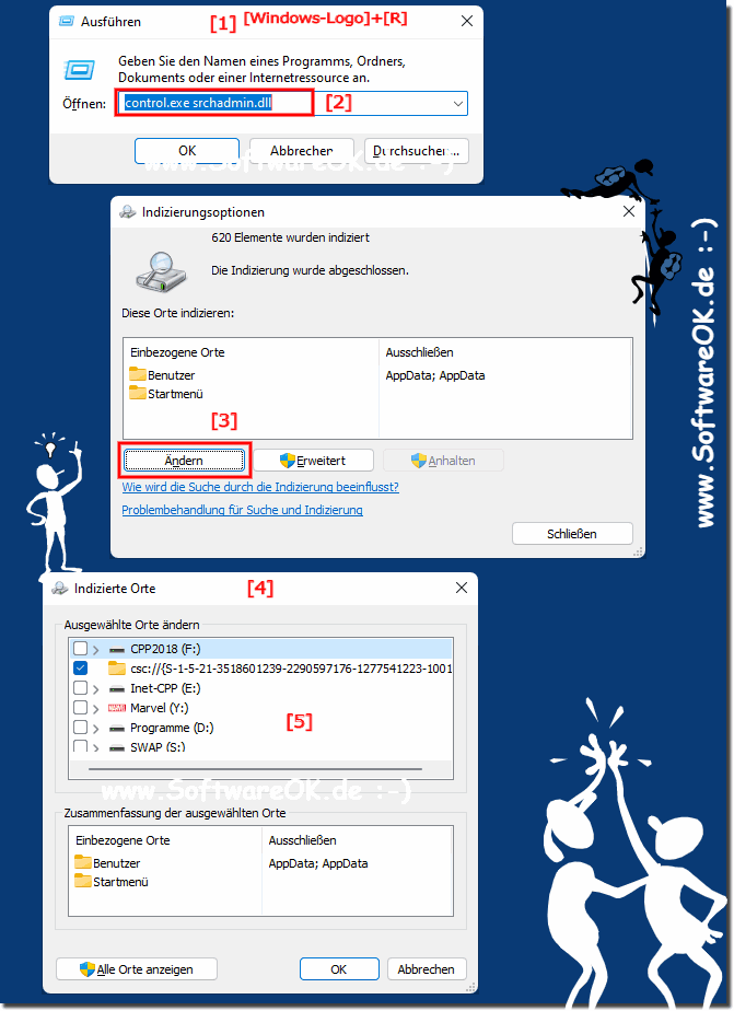 Die Such Indizierungs-Optionen in Windows 11!