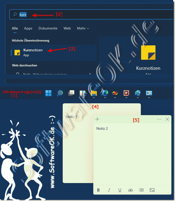 Notizen Erstellen am Windows 11 Desktop! 