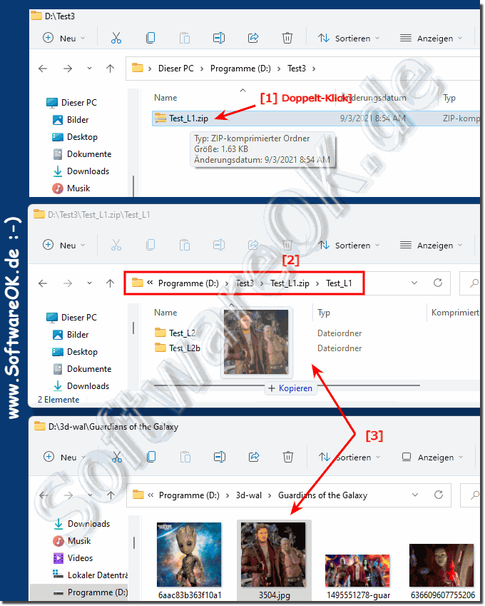 Komprimieren Ordner ffnen und Dateien Hinzufgen!