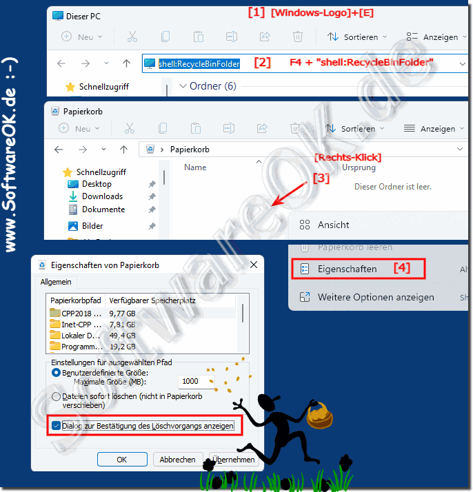 Lschbesttigung auf Windows 11 aktivieren!