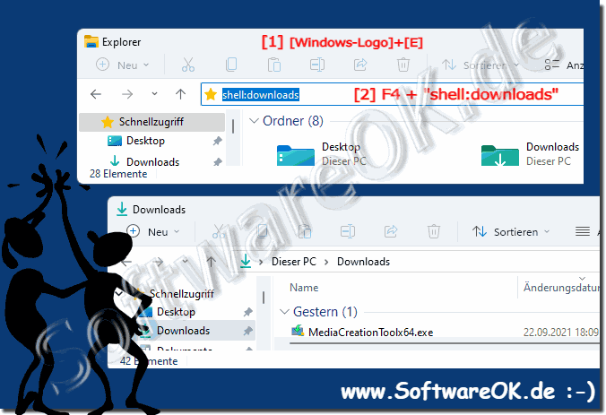 Windows 11 Downloads Ordner!