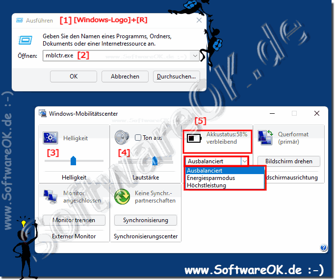 Das Mobilittscenter unter Windows 11 direkt starten!