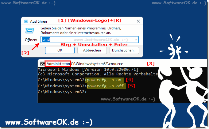 Hybernate Ruhezustand auf Windows 11 aktivieren oder deaktivieren!