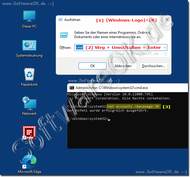 Passwort Änderung Aufforderung  unter Windows 11?