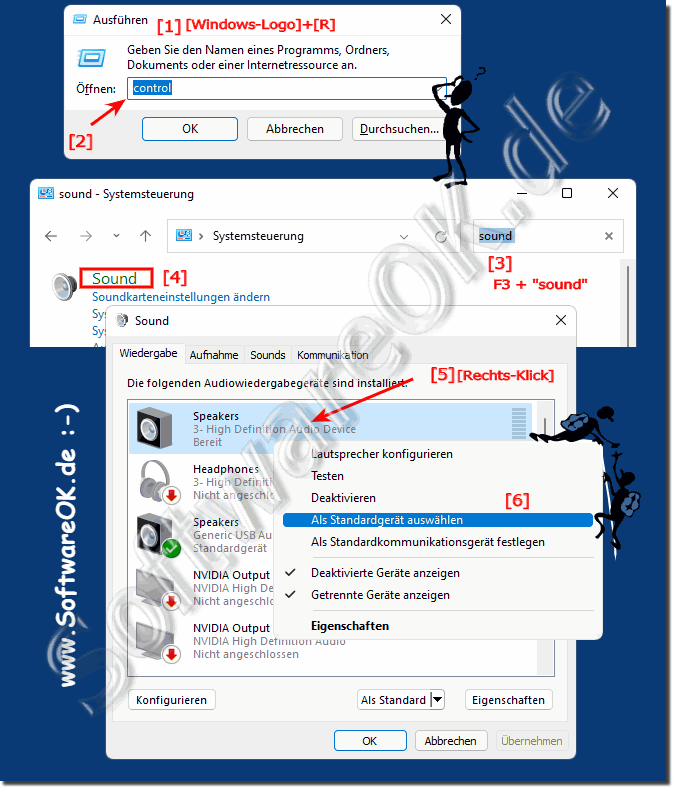 Klassisch Lautsprecher fr die Audioausgabe in Windows 11!