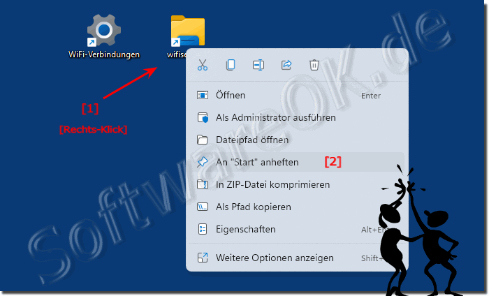 Windows 11 WiFi Einstellungen im Start-Menü!