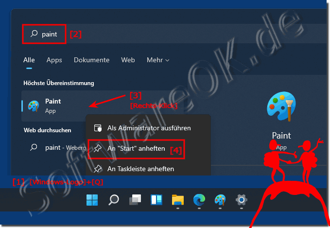 Windows 11 MS Paint im Startmenü!