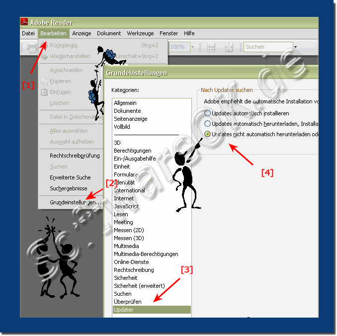 Automatischen Updates Adobe Acrobat Reader deaktivieren!