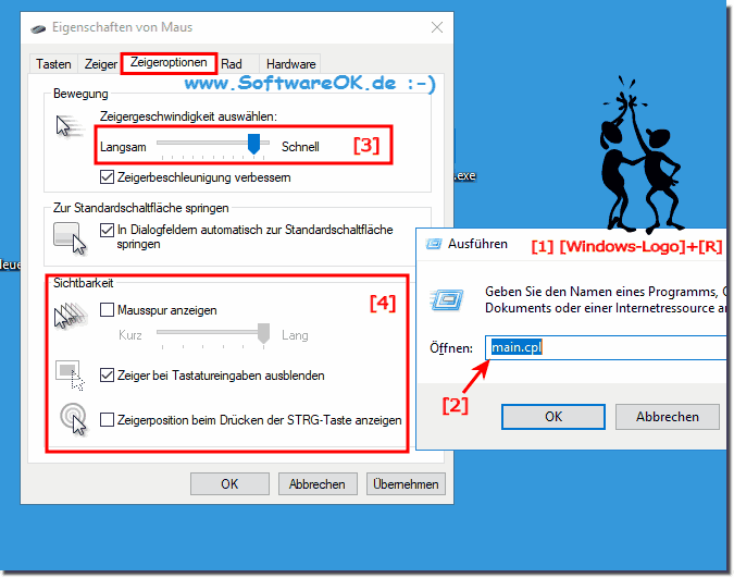 Windows Mauszeigergeschwindigkeit auswhlen