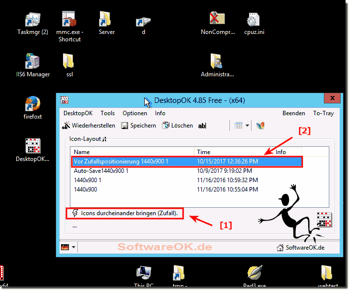 Icon Chaos am Windows-Desktop!