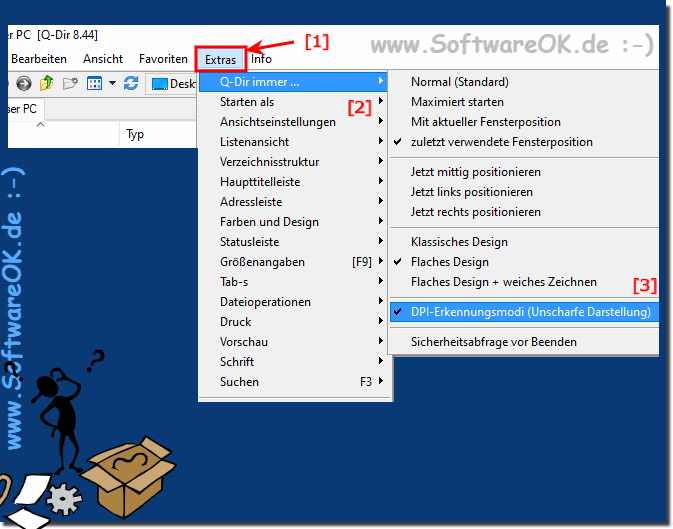 Unscharfe Darstellung bei hheren DPI Deaktivieren!