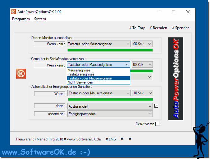 Auto-Power-Options-OK Einstellungen!