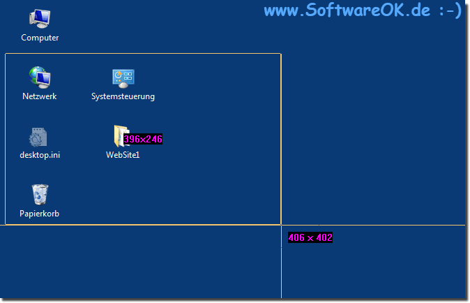Screenshot Funktion in Desktop-OK!
