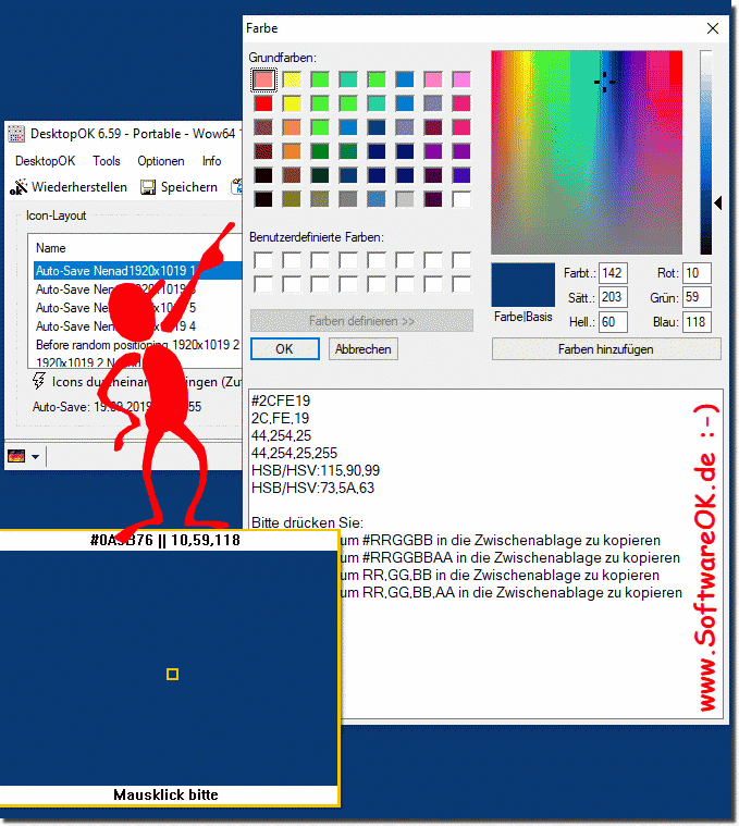 Windows-Desktop-Farbe ermitteln und anpassen!
